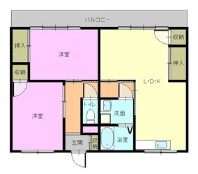 昭和町通駅 徒歩31分 3階の物件間取画像